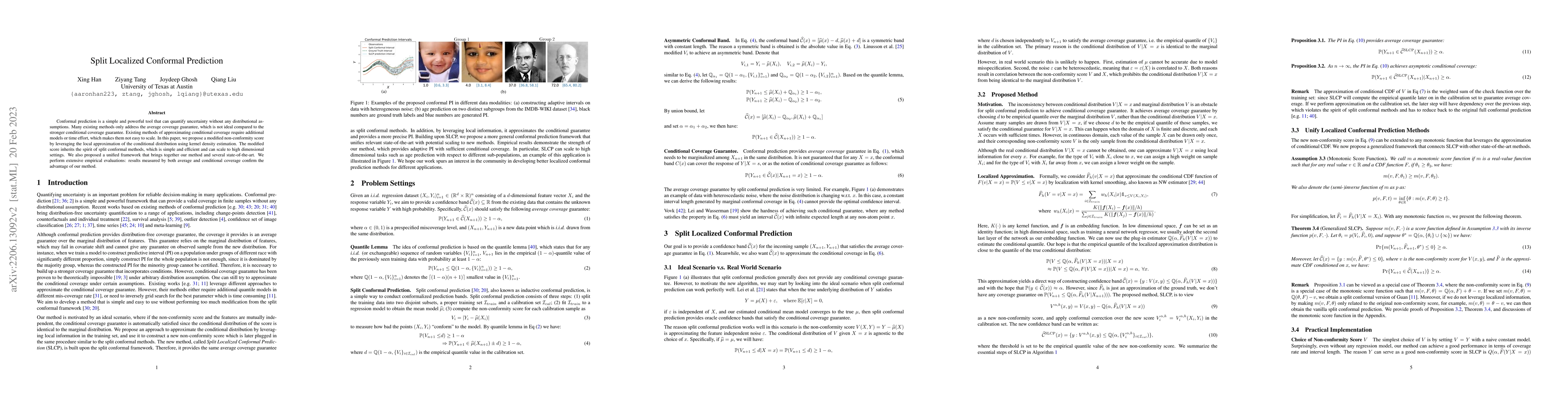 Thumbnail for Split Localized Conformal Prediction