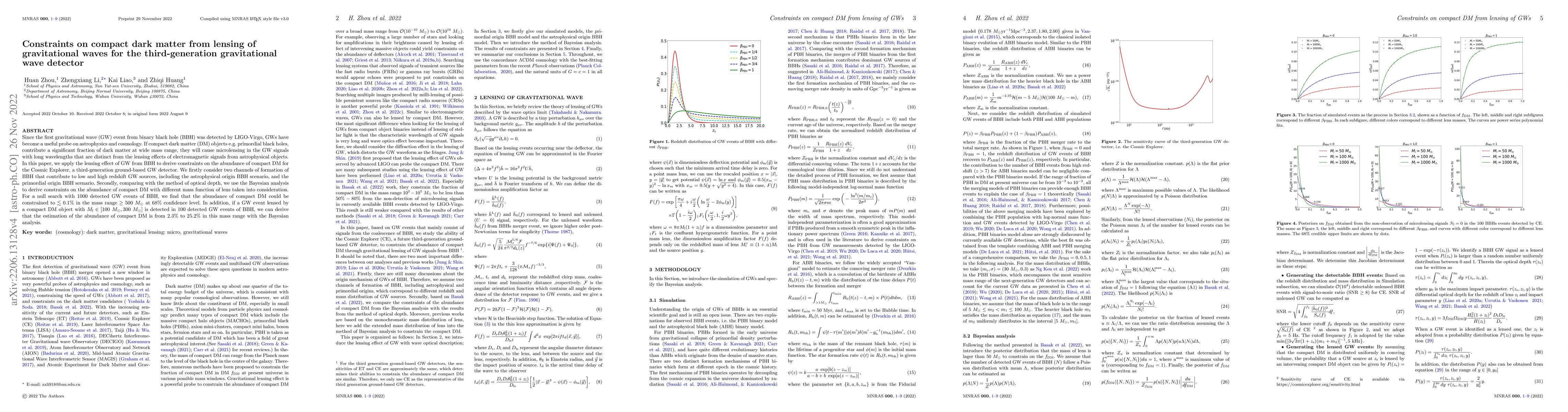 Thumbnail for Constraints on compact dark matter from lensing of gravitational waves
  for the third-generation gravitational wave detector