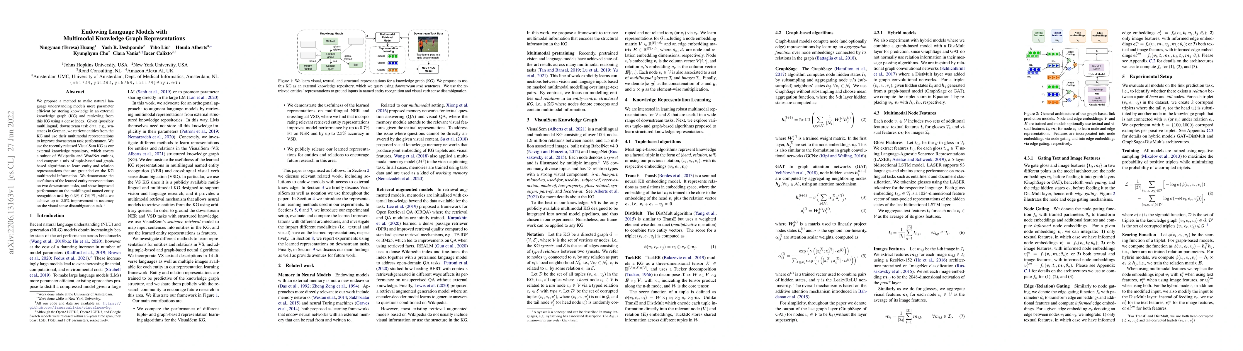Thumbnail for Endowing Language Models with Multimodal Knowledge Graph Representations