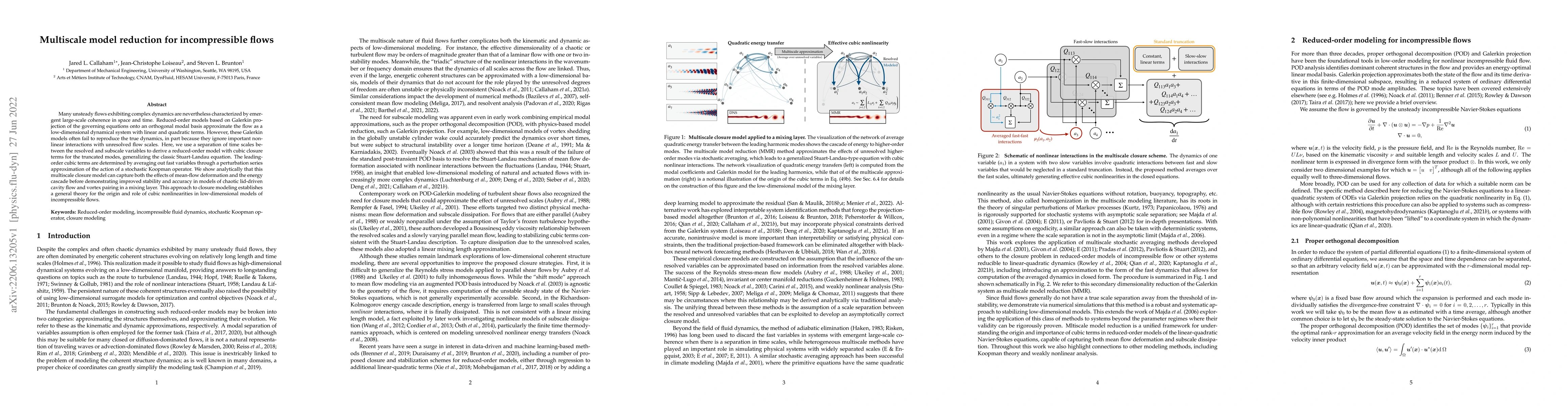Thumbnail for Multiscale model reduction for incompressible flows