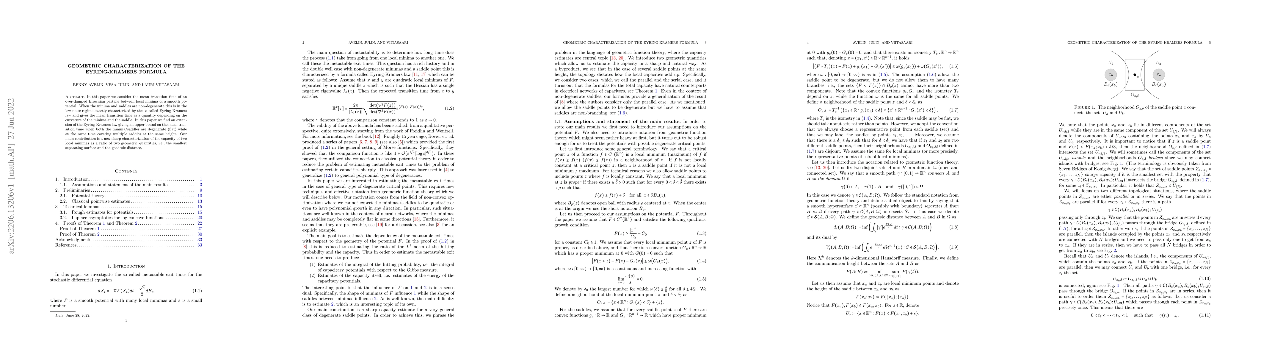 Thumbnail for Geometric Characterization of the Eyring-Kramers Formula