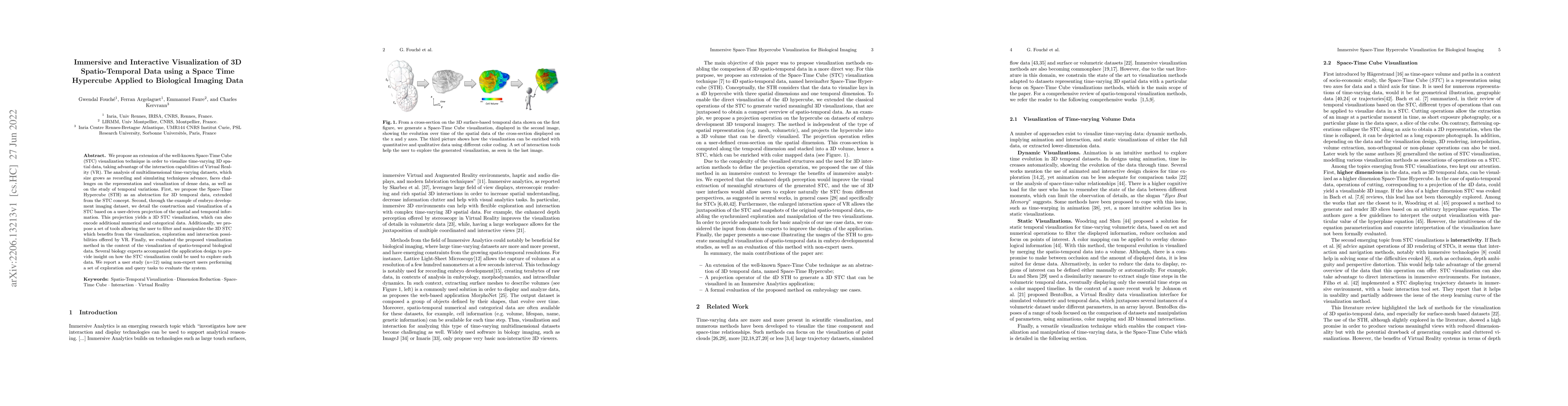Thumbnail for Immersive and Interactive Visualization of 3D Spatio-Temporal Data using
  a Space Time Hypercube