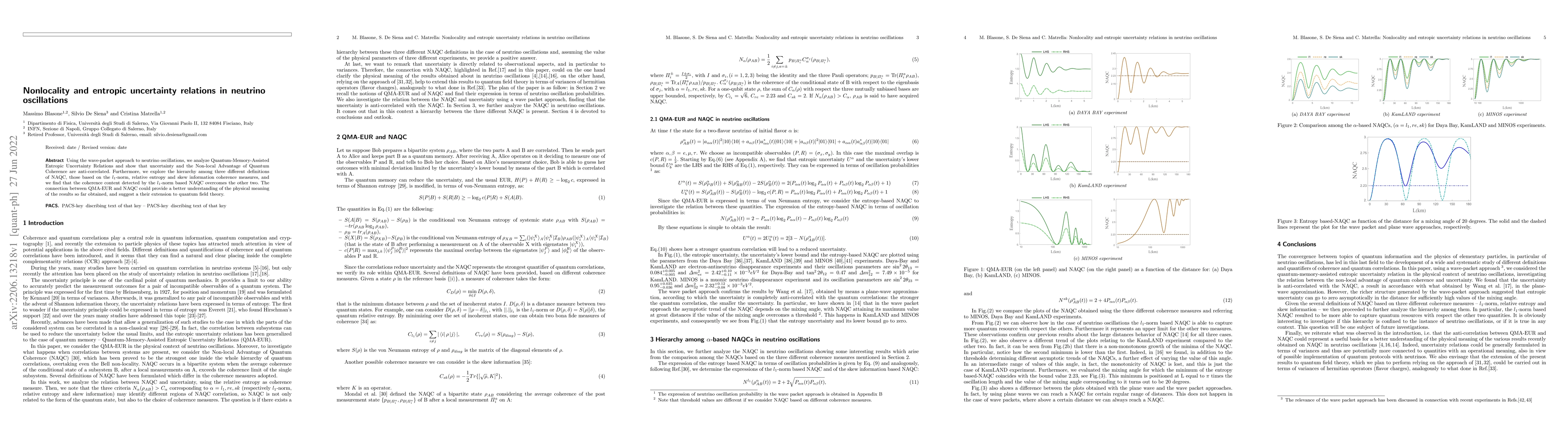 Thumbnail for Nonlocality and entropic uncertainty relations in neutrino oscillations