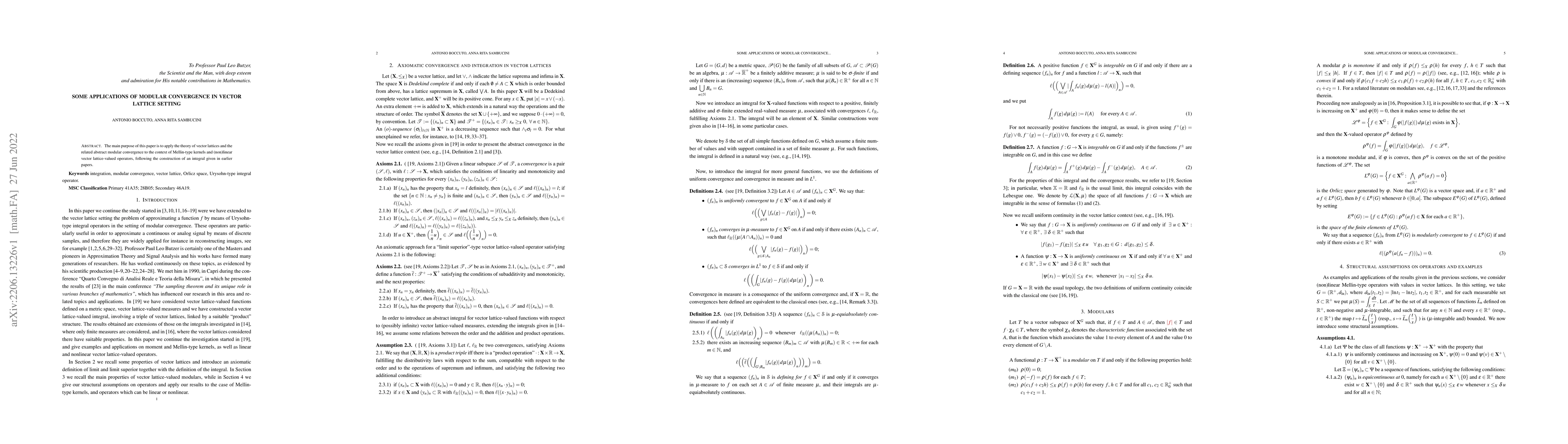 Thumbnail for Some applications of modular convergence in vector lattice setting