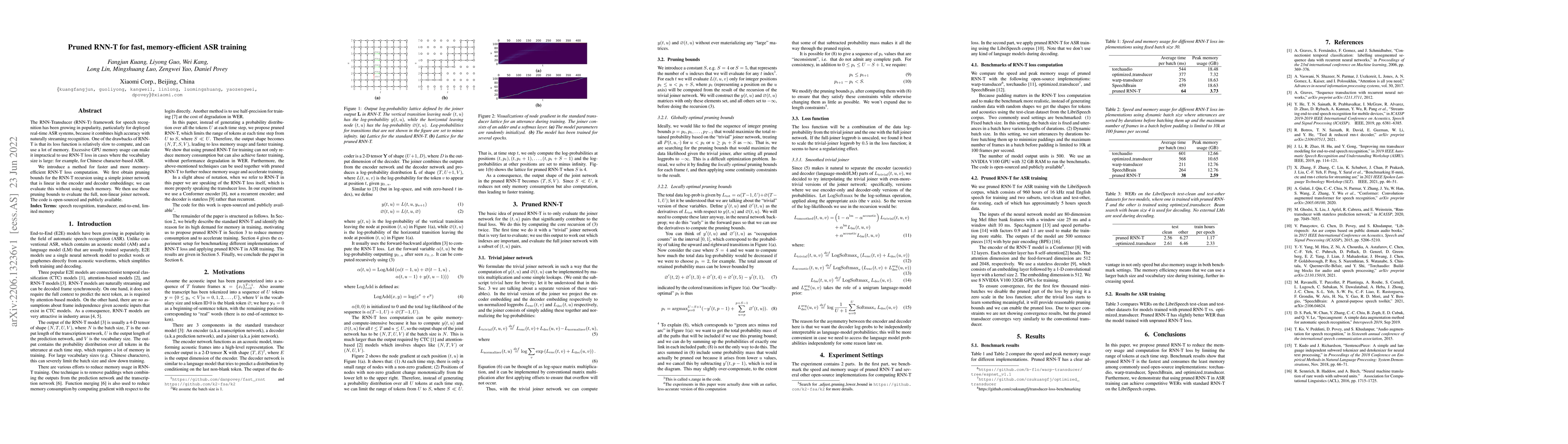 Thumbnail for Pruned RNN-T for fast, memory-efficient ASR training