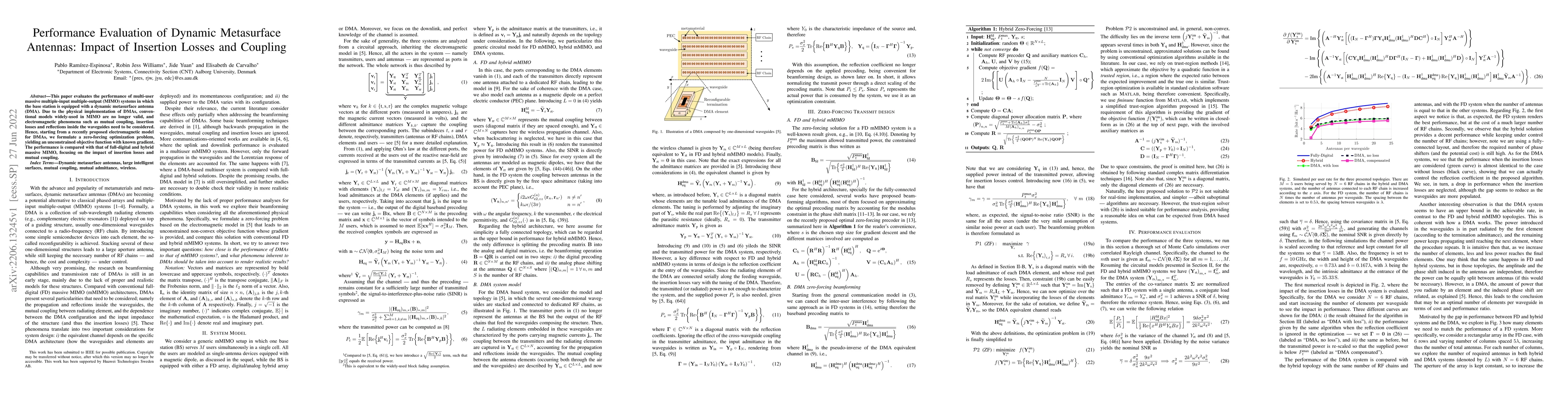 Thumbnail for Performance Evaluation of Dynamic Metasurface Antennas: Impact of
  Insertion Losses and Coupling