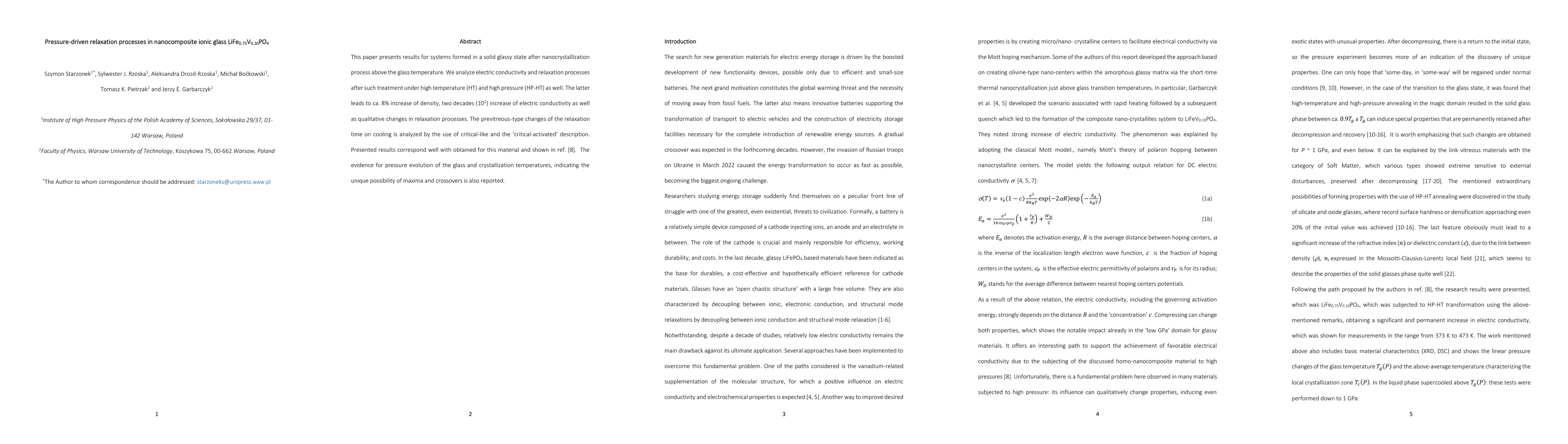 Thumbnail for Pressure-driven relaxation processes in nanocomposite ionic glass
  LiFe$_{0.75}$V$_{0.10}$PO$_{4}$