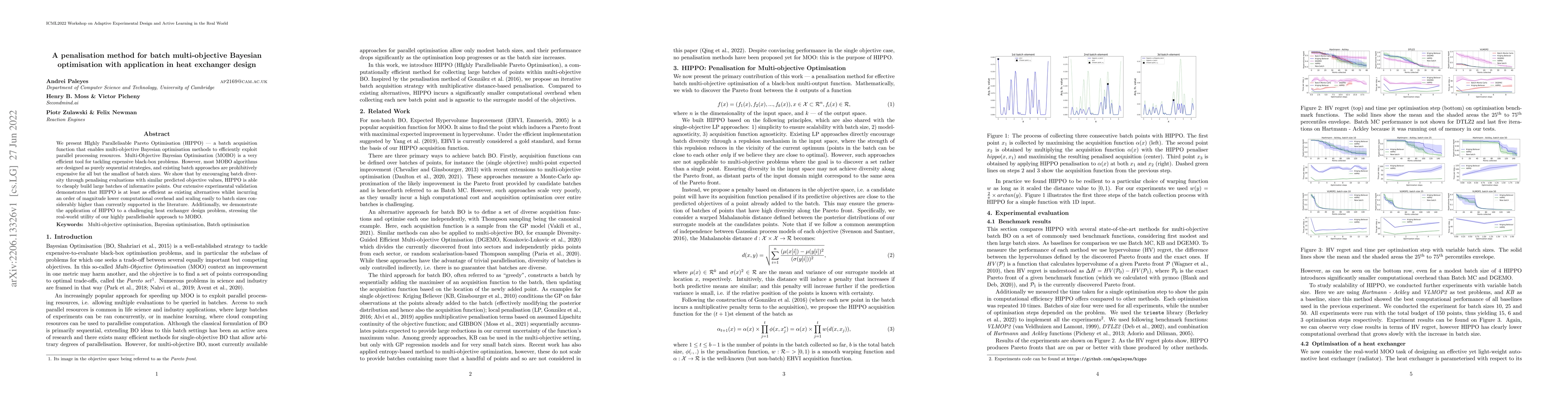 Thumbnail for A penalisation method for batch multi-objective Bayesian optimisation
  with application in heat exchanger design
