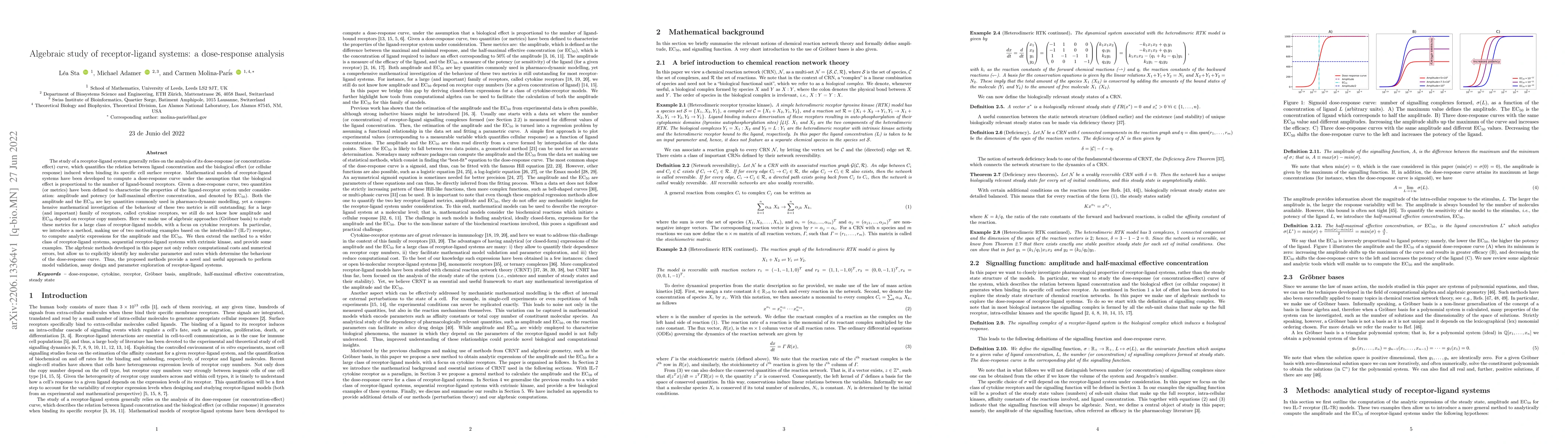 Thumbnail for Algebraic study of receptor-ligand systems: a dose-response analysis