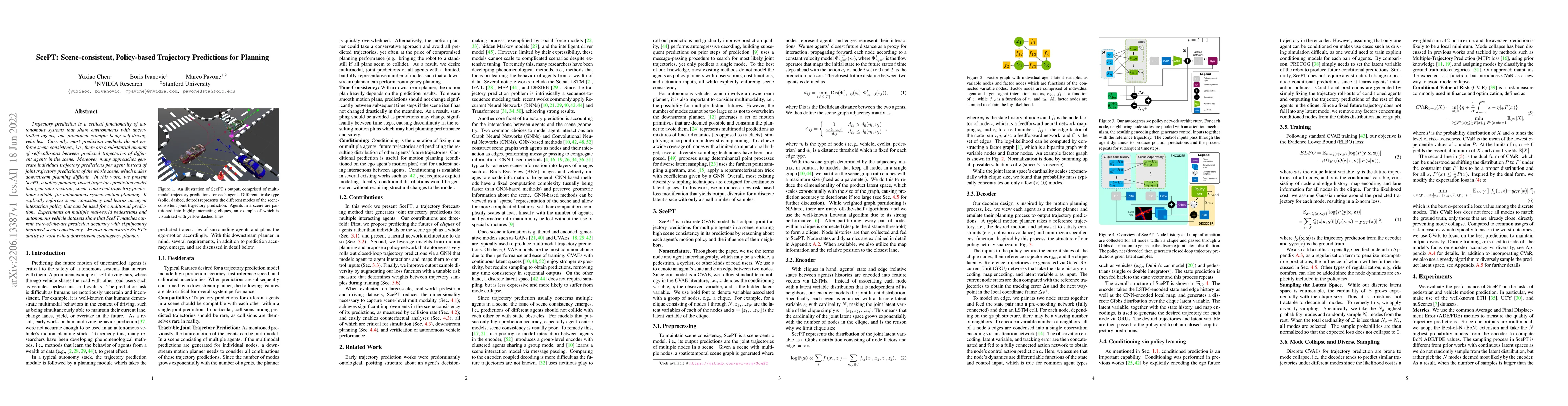 Thumbnail for ScePT: Scene-consistent, Policy-based Trajectory Predictions for
  Planning