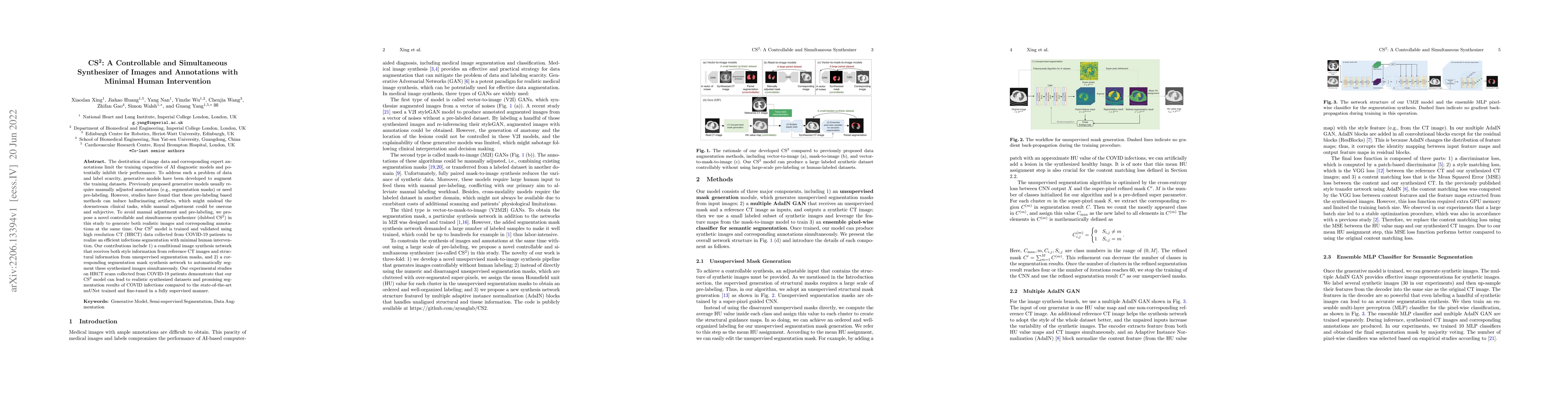 Thumbnail for CS$^2$: A Controllable and Simultaneous Synthesizer of Images and
  Annotations with Minimal Human Intervention
