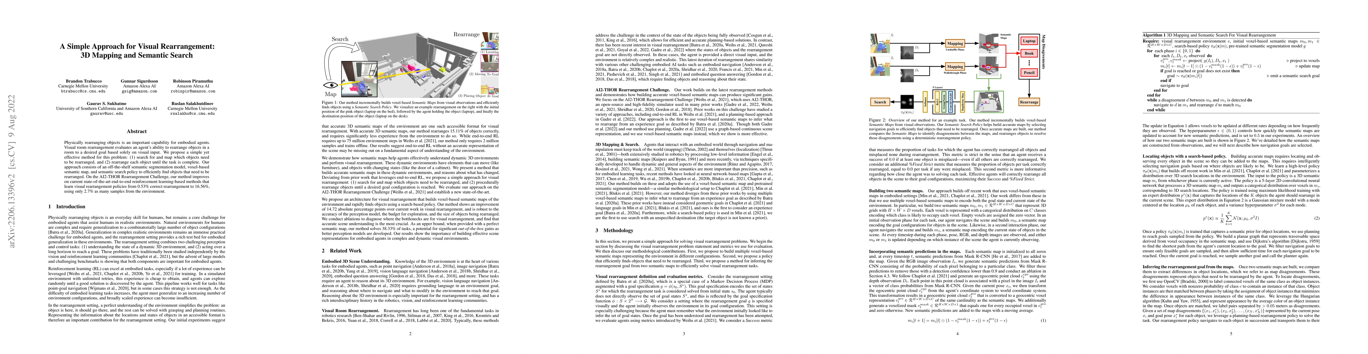 Thumbnail for A Simple Approach for Visual Rearrangement: 3D Mapping and Semantic
  Search