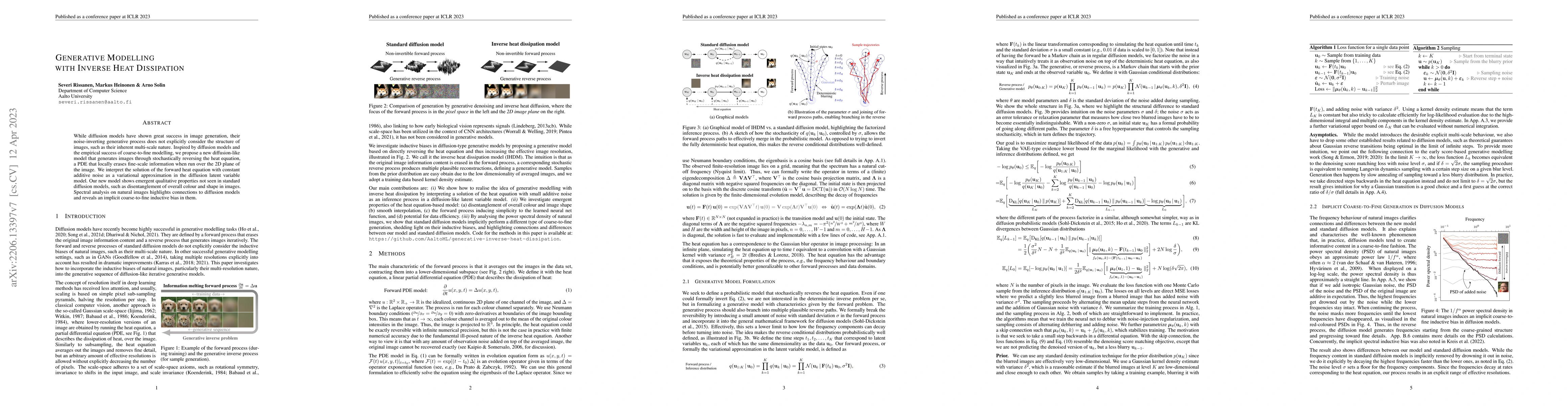 Thumbnail for Generative Modelling With Inverse Heat Dissipation