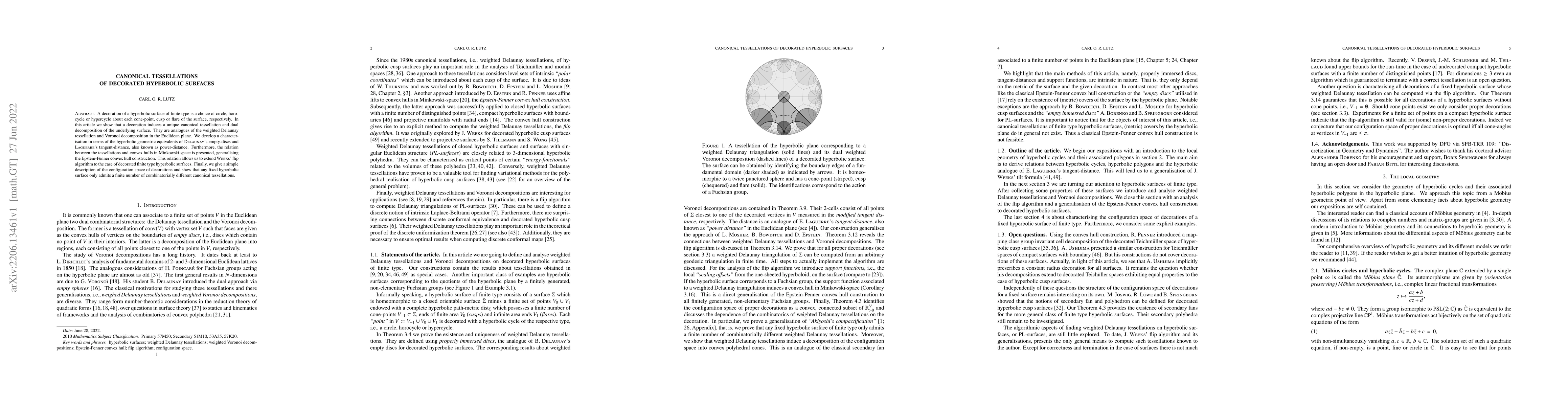 Thumbnail for Canonical tessellations of decorated hyperbolic surfaces