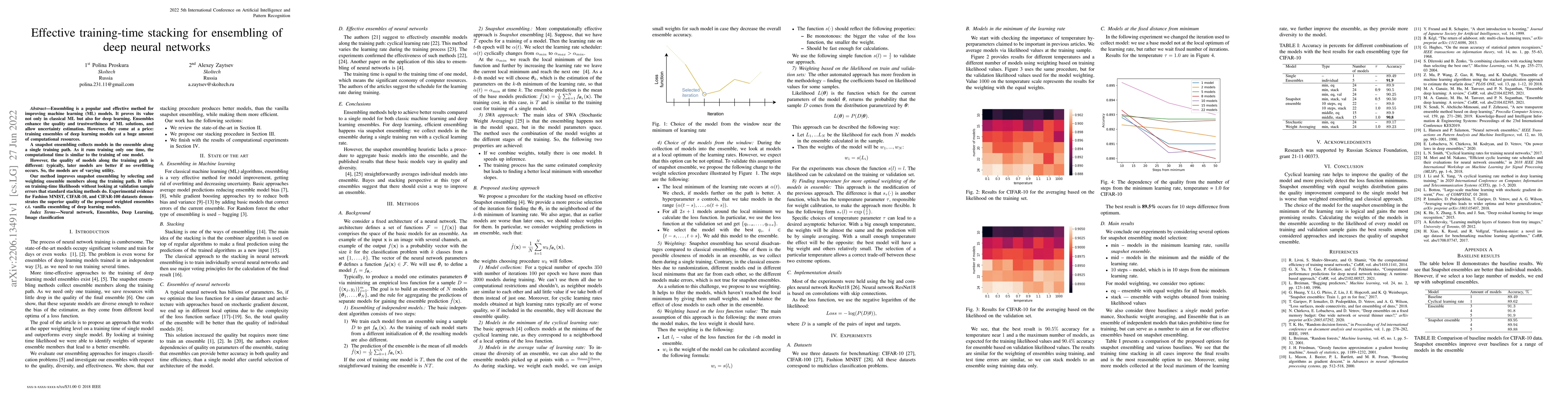 Thumbnail for Effective training-time stacking for ensembling of deep neural networks
