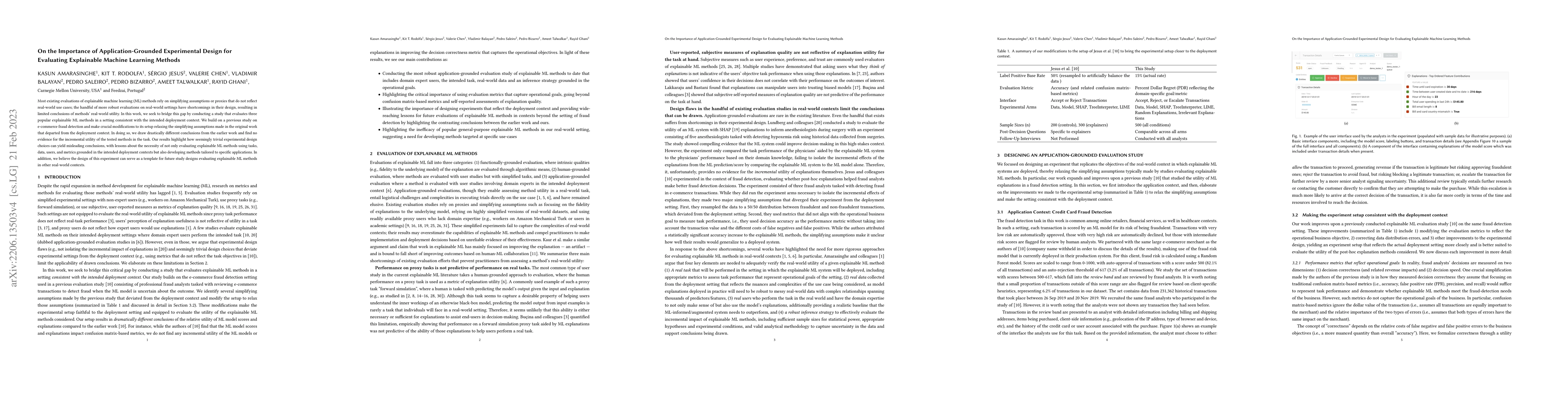 Thumbnail for On the Importance of Application-Grounded Experimental Design for
  Evaluating Explainable ML Methods