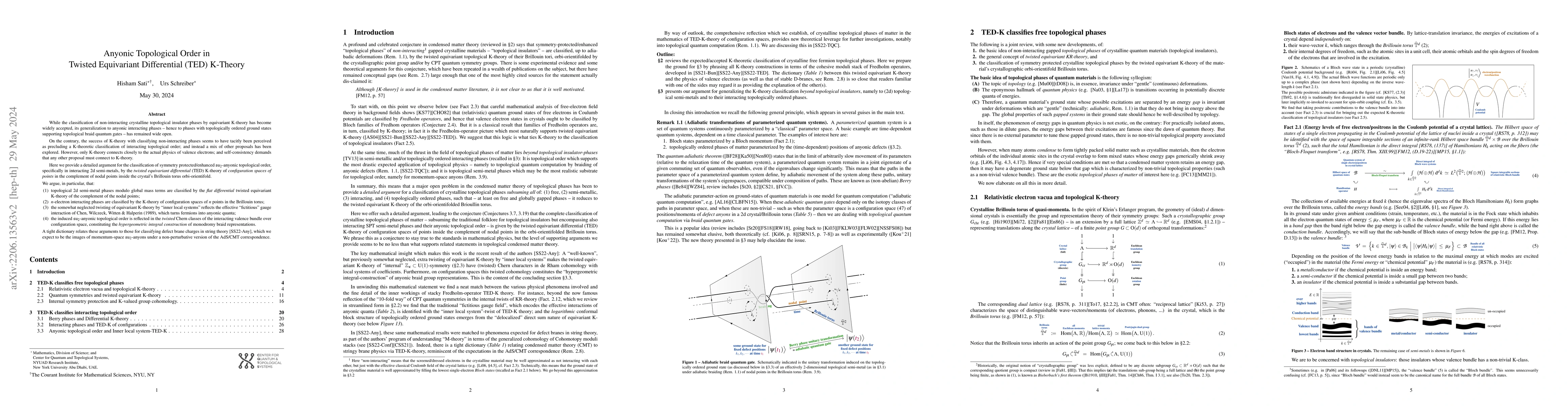 Thumbnail for Anyonic Topological Order in Twisted Equivariant Differential (TED)
  K-Theory