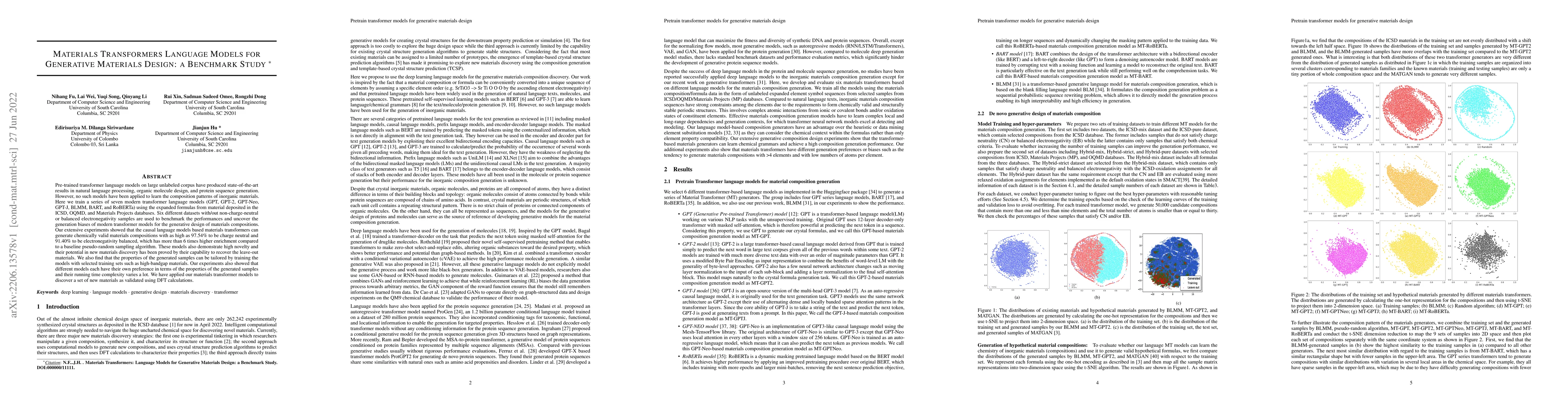 Thumbnail for Materials Transformers Language Models for Generative Materials Design:
  a benchmark study