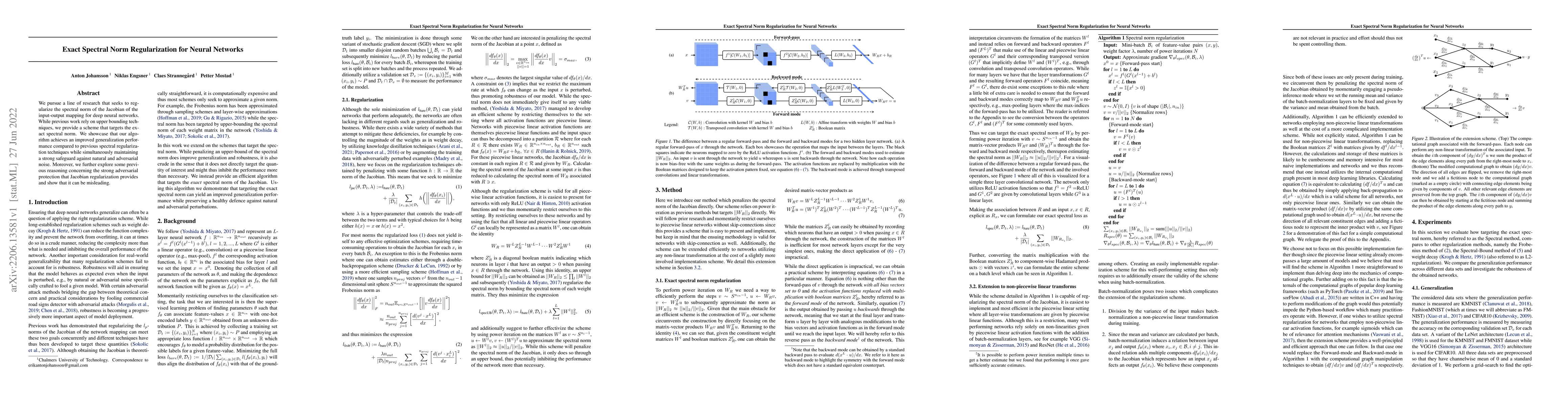 Thumbnail for Exact Spectral Norm Regularization for Neural Networks