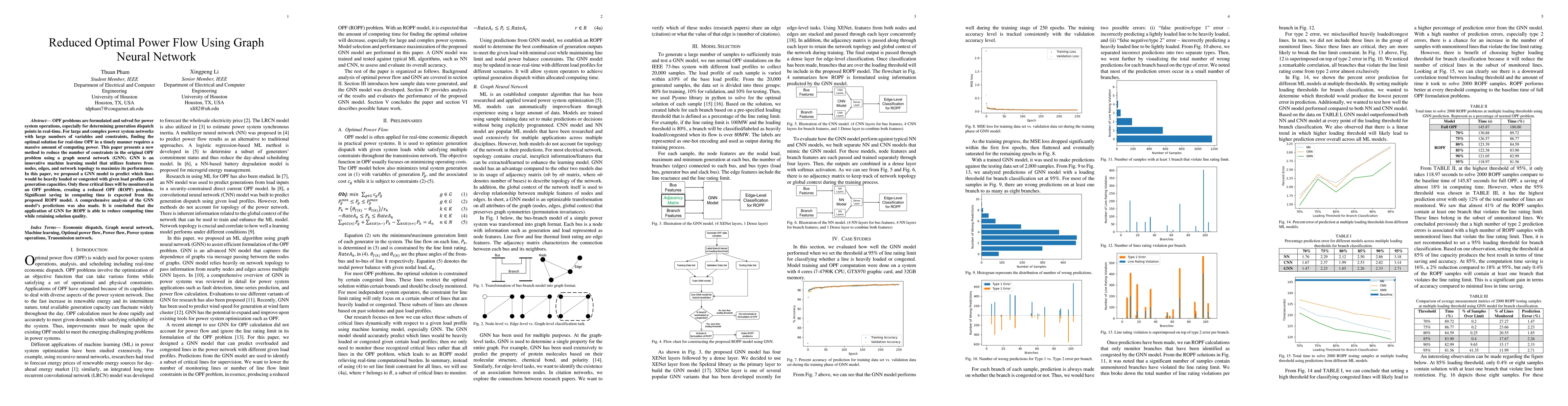 Thumbnail for Reduced Optimal Power Flow Using Graph Neural Network