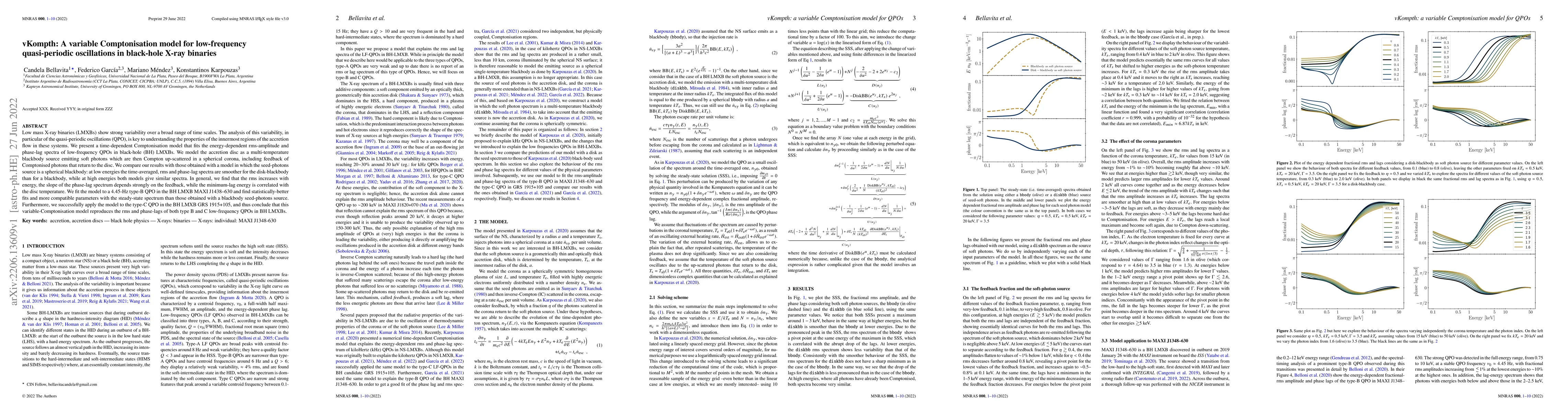Thumbnail for vKompth: A variable Comptonisation model for low-frequency
  quasi-periodic oscillations in black-hole X-ray binaries