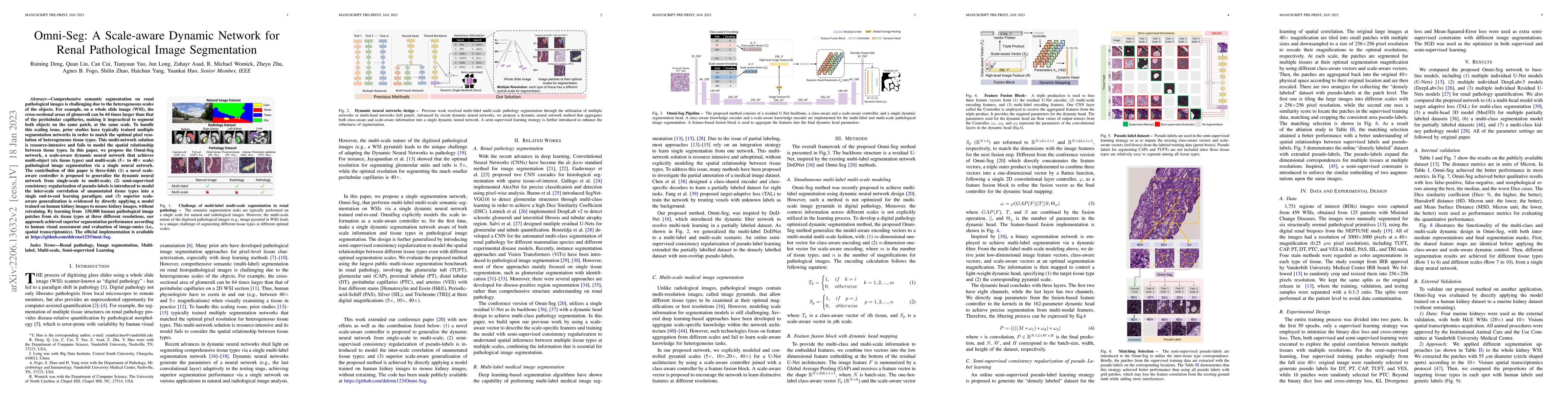 Thumbnail for Omni-Seg: A Scale-aware Dynamic Network for Renal Pathological Image
  Segmentation