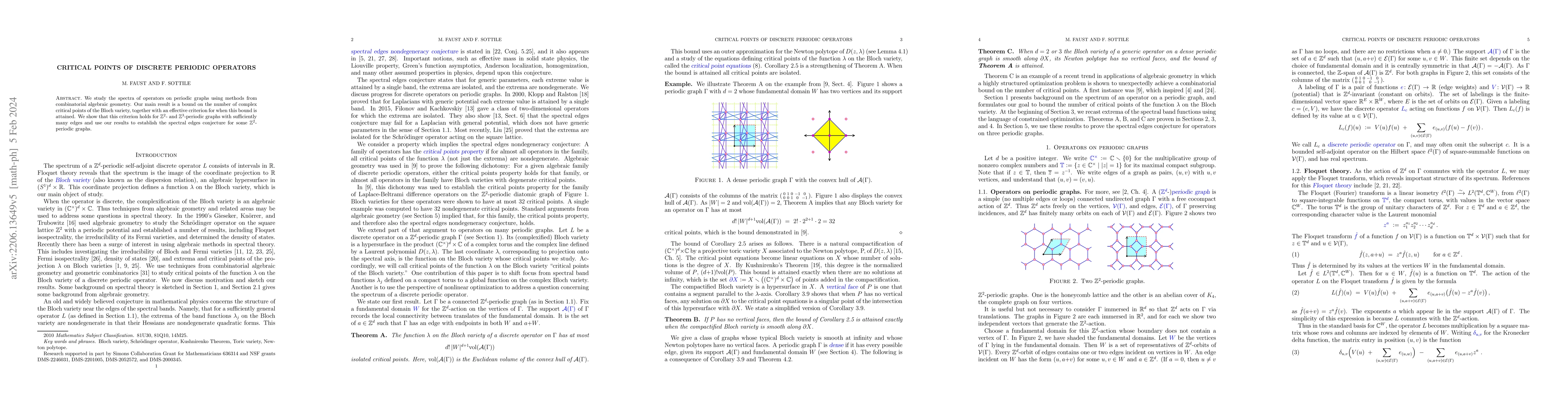 Thumbnail for Critical points of discrete periodic operators