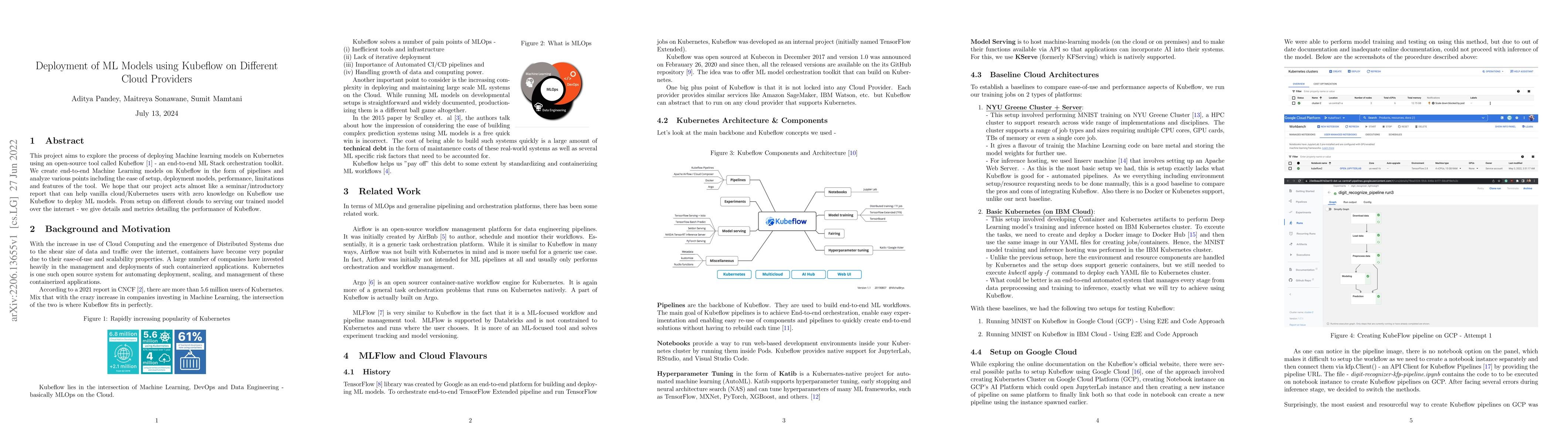 Thumbnail for Deployment of ML Models using Kubeflow on Different Cloud Providers