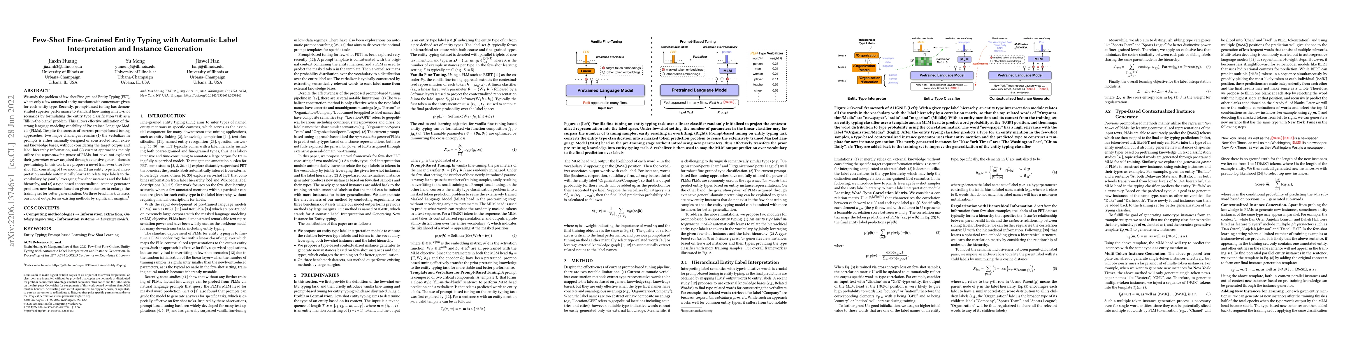 Thumbnail for Few-Shot Fine-Grained Entity Typing with Automatic Label Interpretation
  and Instance Generation
