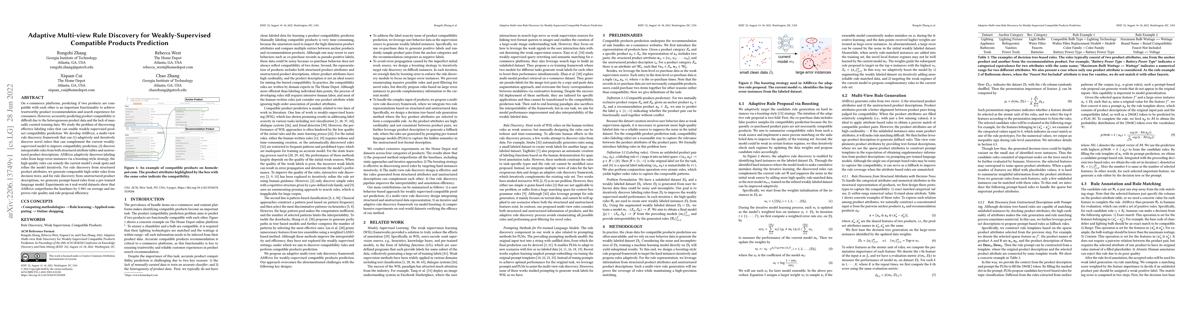 Thumbnail for Adaptive Multi-view Rule Discovery for Weakly-Supervised Compatible
  Products Prediction