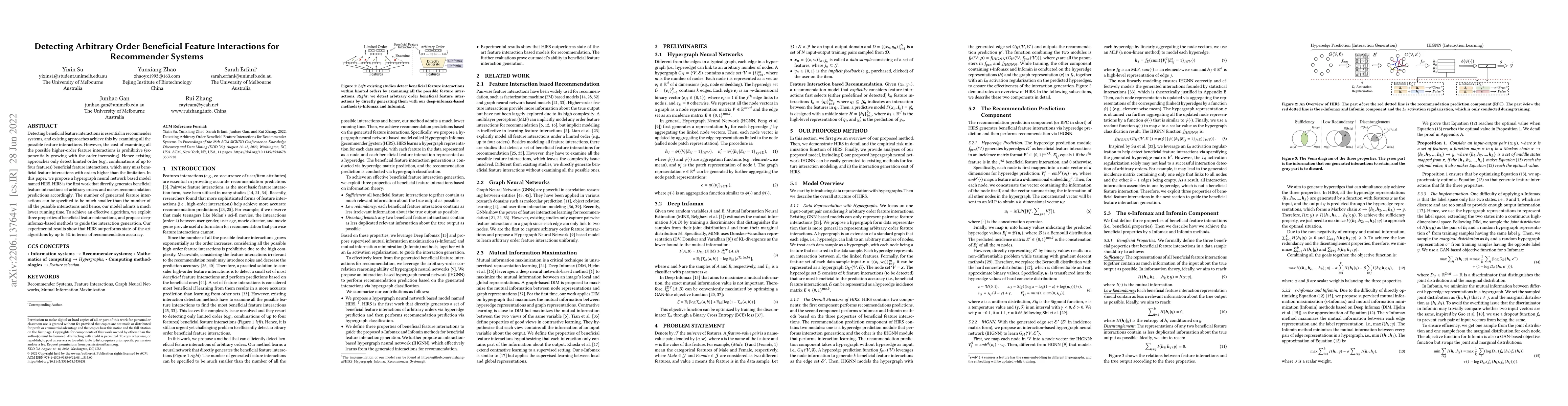 Thumbnail for Detecting Arbitrary Order Beneficial Feature Interactions for
  Recommender Systems