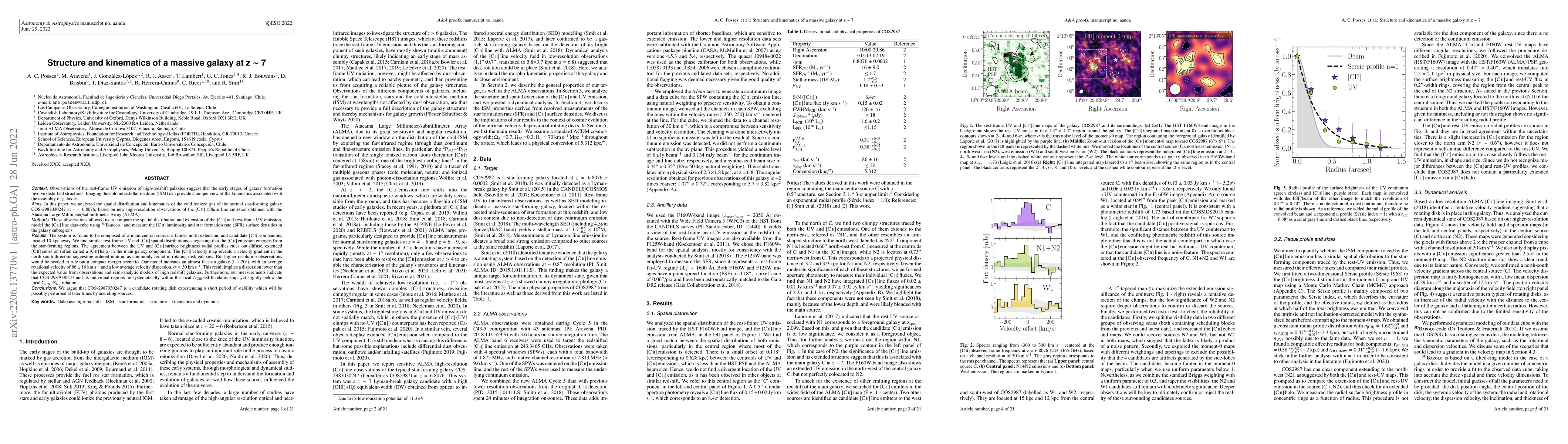 Thumbnail for Structure and kinematics of a massive galaxy at z ~ 7