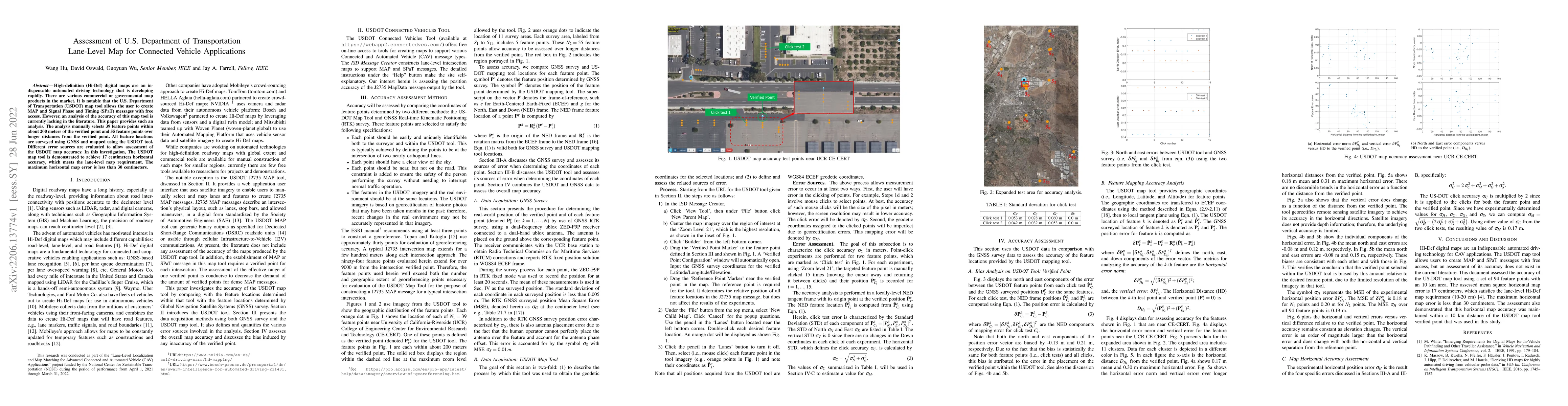 Thumbnail for Assessment of U.S. Department of Transportation Lane-Level Map for
  Connected Vehicle Applications