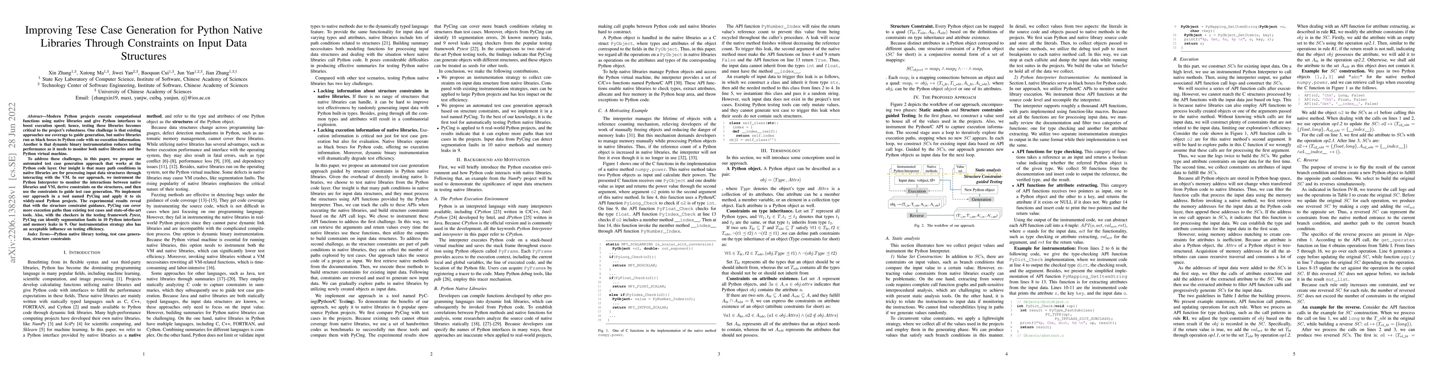 Thumbnail for Improving Tese Case Generation for Python Native Libraries Through
  Constraints on Input Data Structures