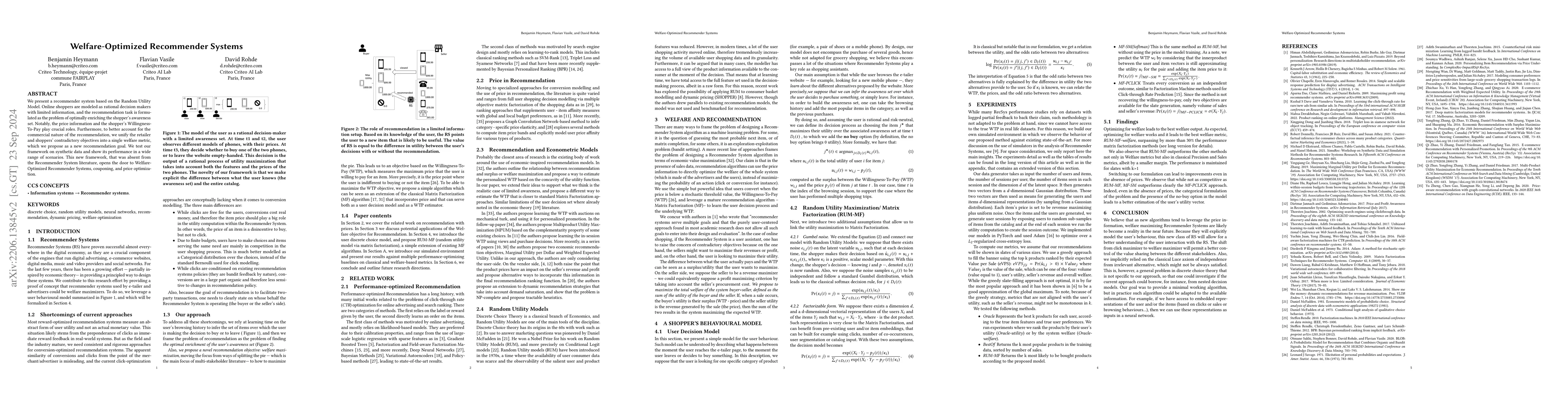 Thumbnail for Welfare-Optimized Recommender Systems