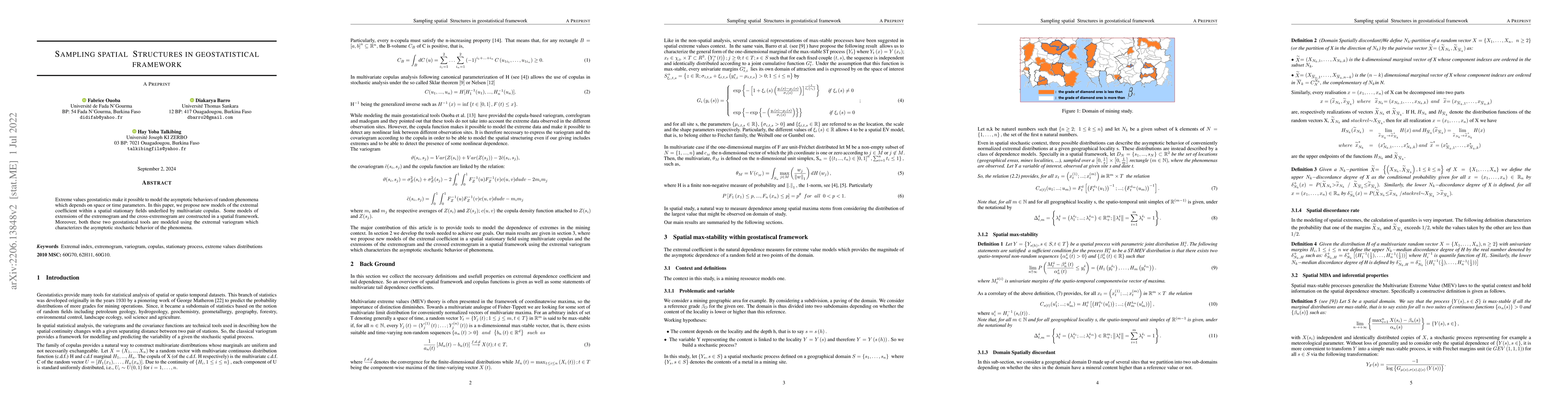 Thumbnail for Sampling spatial structures in geostatistical framework