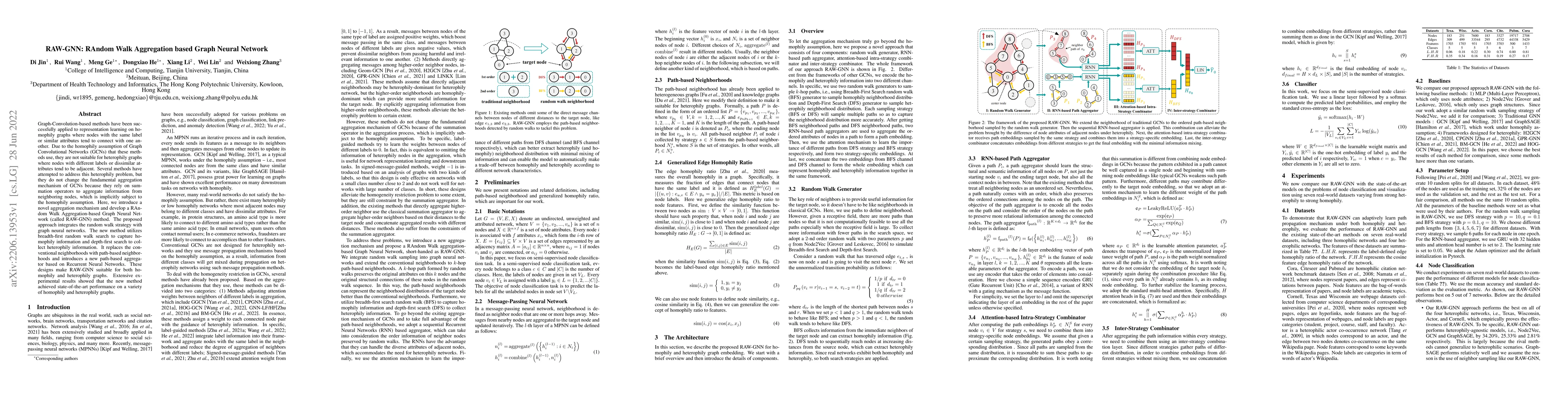 Thumbnail for RAW-GNN: RAndom Walk Aggregation based Graph Neural Network