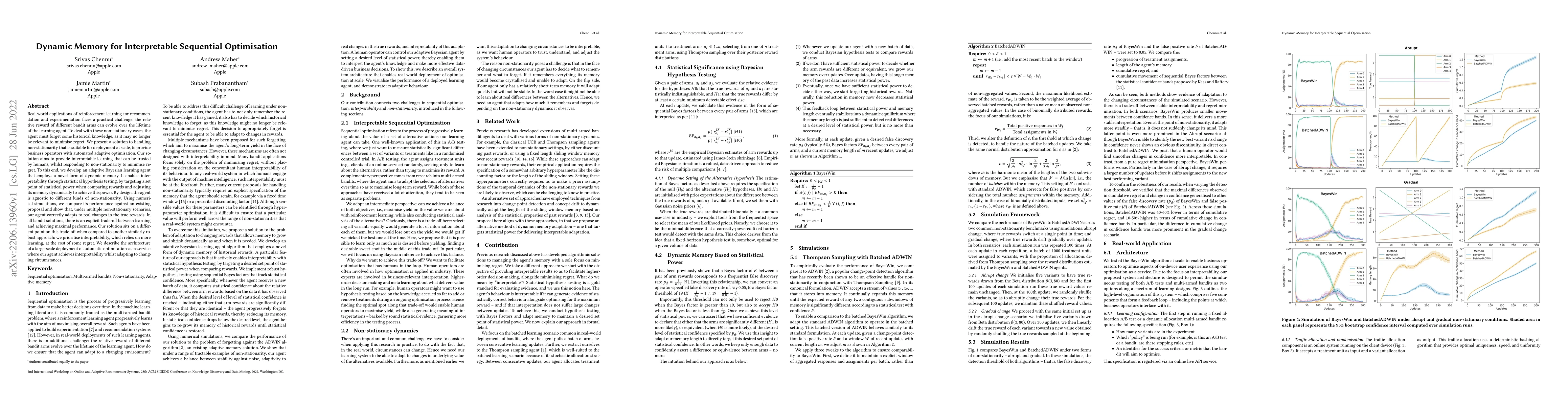 Thumbnail for Dynamic Memory for Interpretable Sequential Optimisation