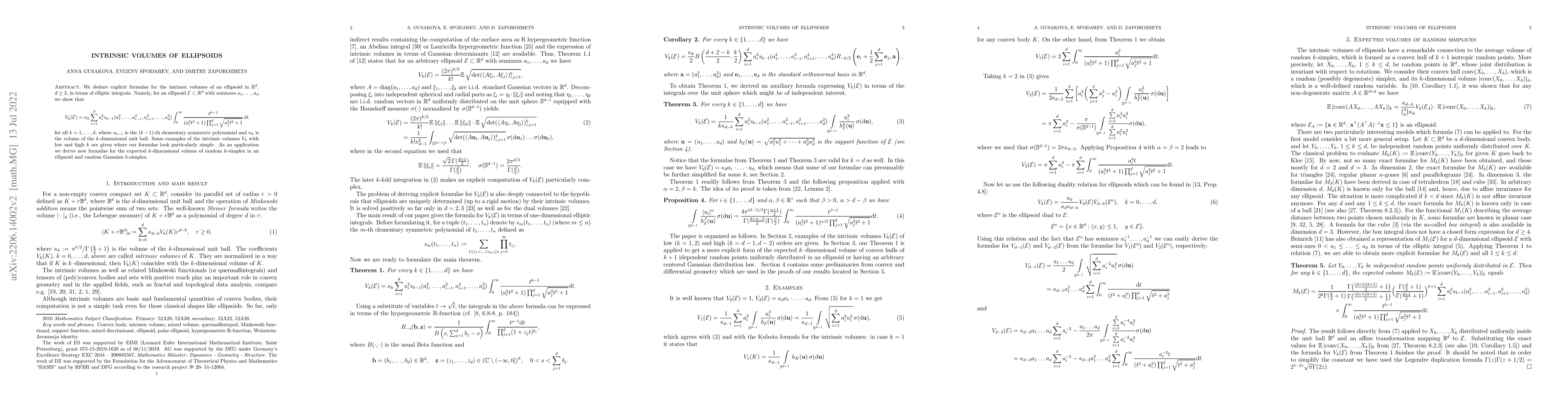 Thumbnail for Intrinsic volumes of ellipsoids