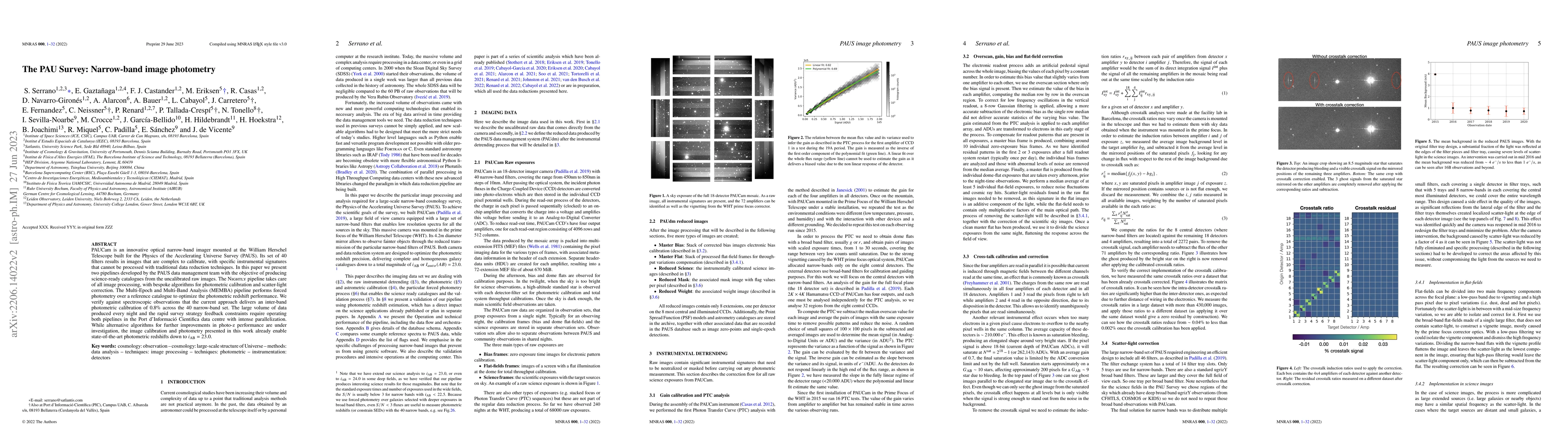 Thumbnail for The PAU Survey: Narrow-band image photometry