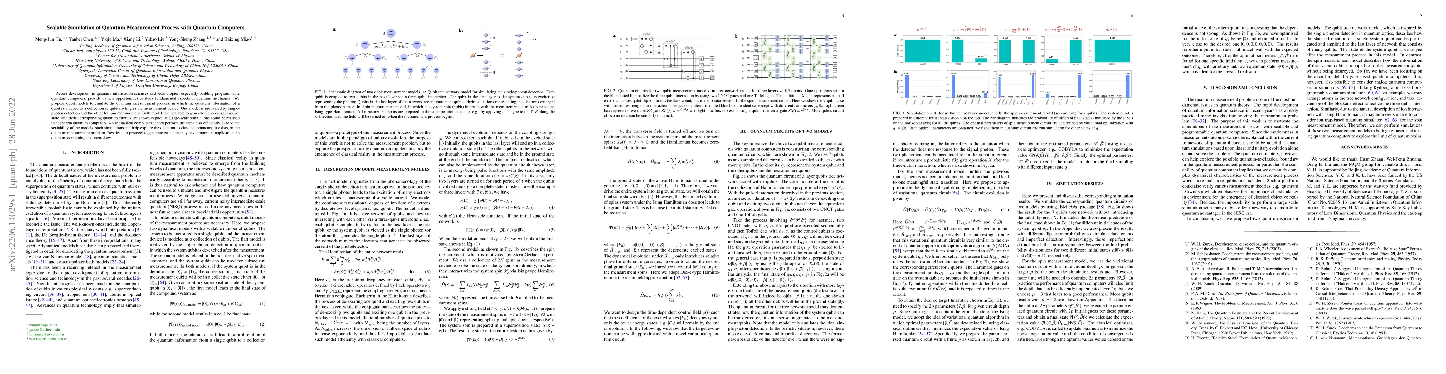 Thumbnail for Scalable Simulation of Quantum Measurement Process with Quantum
  Computers