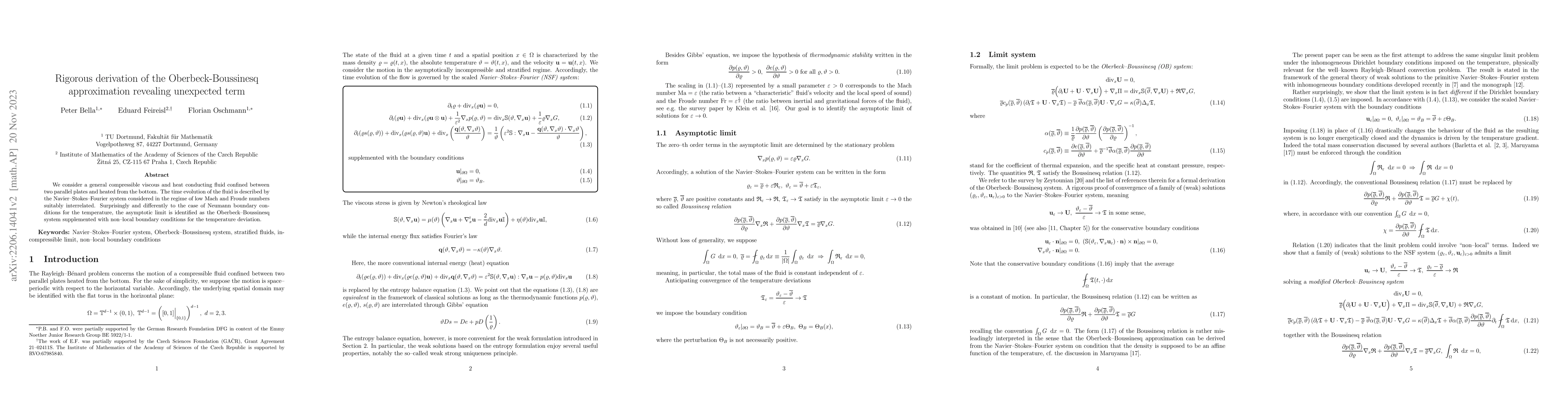 Thumbnail for Rigorous derivation of the Oberbeck-Boussinesq approximation revealing
  unexpected term