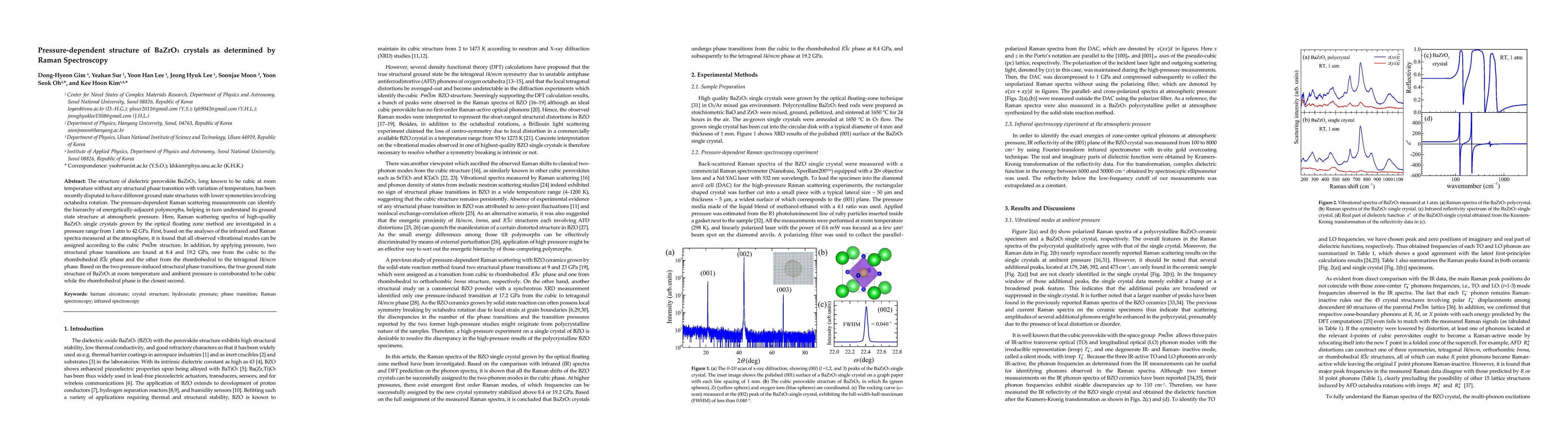 Thumbnail for Pressure-dependent structure of BaZrO$_3$ crystals as determined by
  Raman Spectroscopy