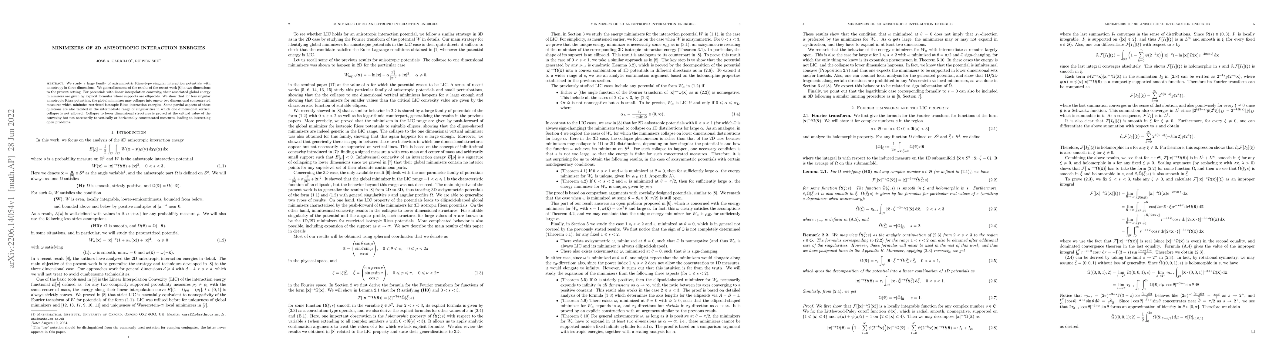 Thumbnail for Minimizers of 3D anisotropic interaction energies