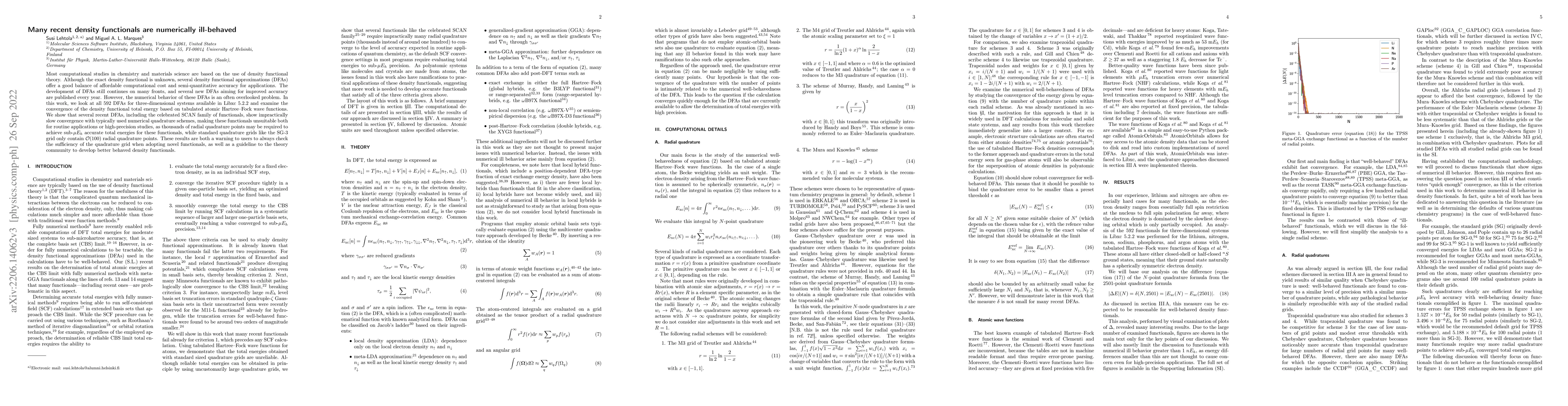 Thumbnail for Many recent density functionals are numerically ill-behaved