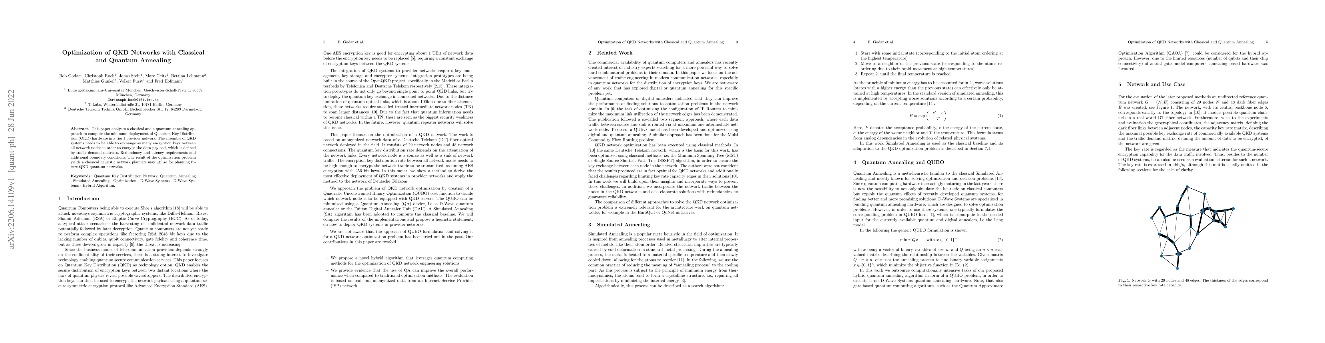 Thumbnail for Optimization of QKD Networks with Classical and Quantum Annealing