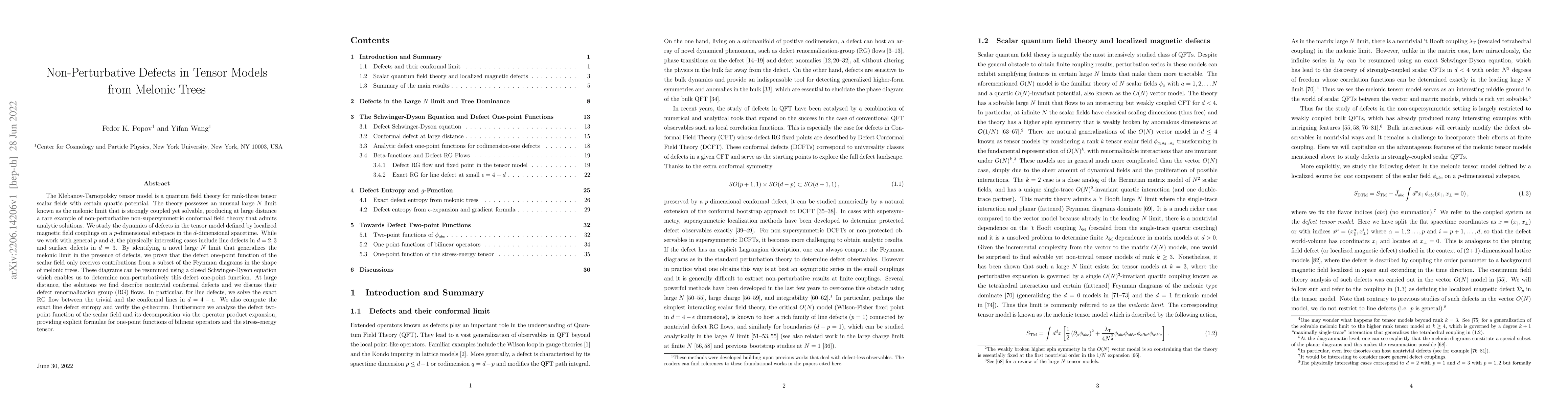 Thumbnail for Non-Perturbative Defects in Tensor Models from Melonic Trees