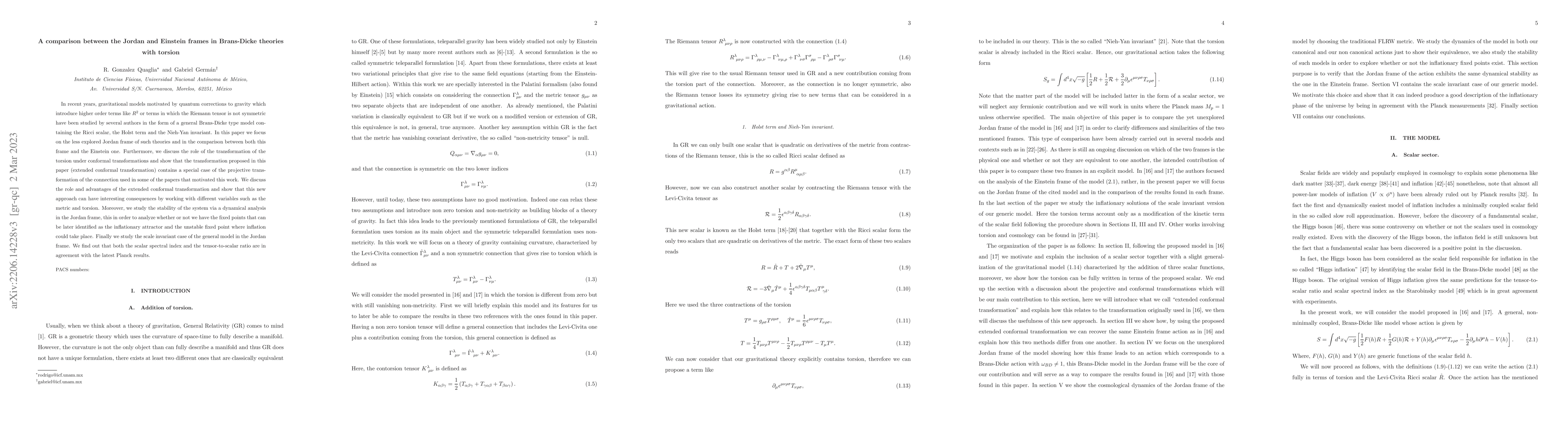Thumbnail for A comparison between the Jordan and Einstein Frames in Brans-Dicke
  theories with torsion