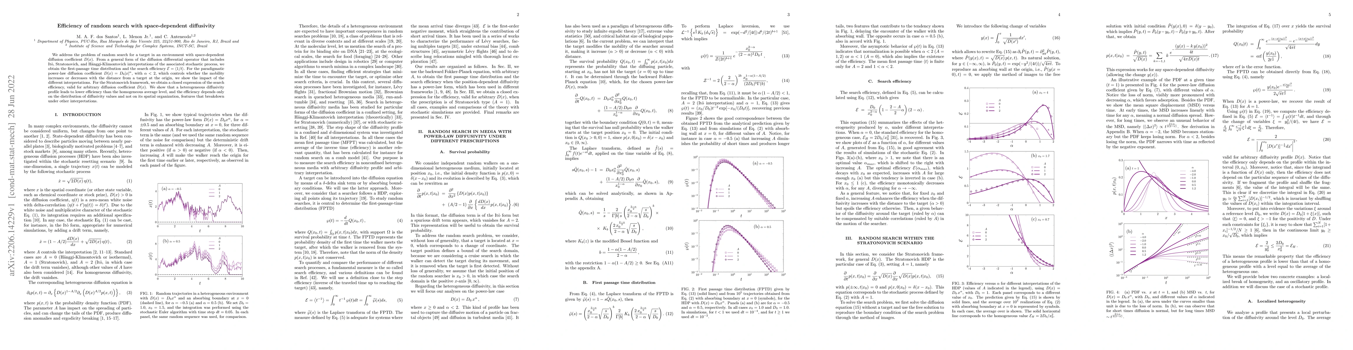 Thumbnail for Efficiency of random search with space-dependent diffusivity