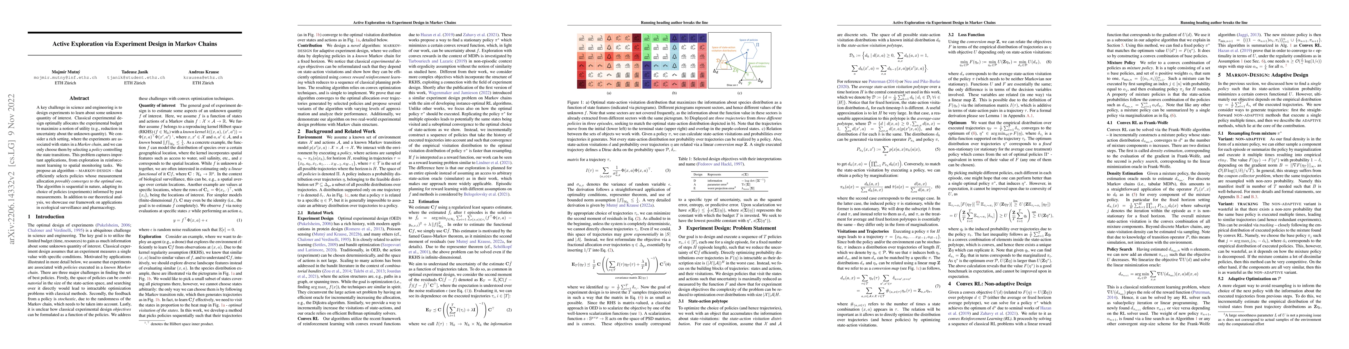 Thumbnail for Active Exploration via Experiment Design in Markov Chains